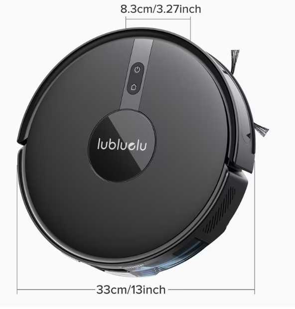 Lubluelu B40 ربات جاروبره، 3 در 1 ربات جاروبره و ماپ، 6500Pa، 62Db کم سر و صدا، 9.98 سانتی متر فوق العاده نازک بدن، 5 طبقه نقشه برداری، تمیز کردن متنوع، ربات جاروبره برای مو حیوانات خانگی، فرش، کف سخت، کریسمس و هدیه هالووین